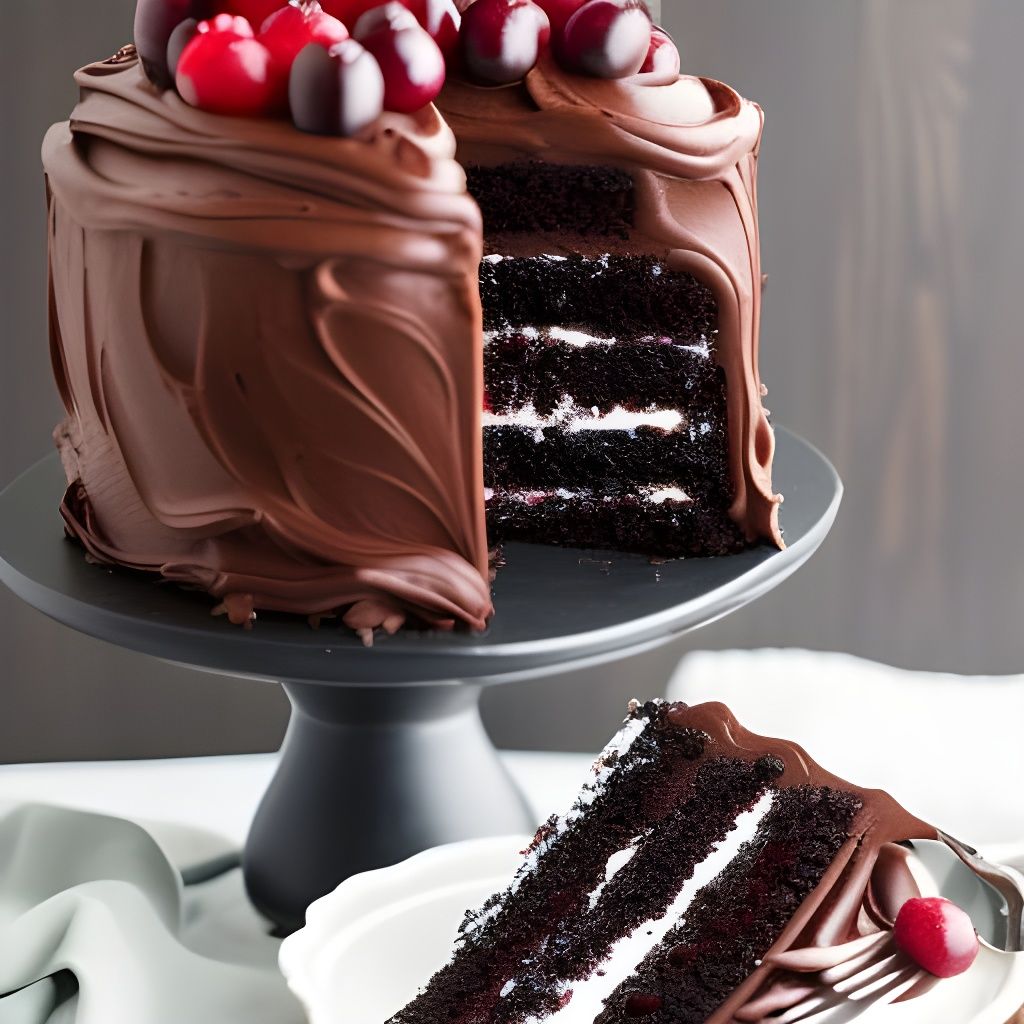 “Earthshake” Black Forest Cake  by @CrimsonJay2103