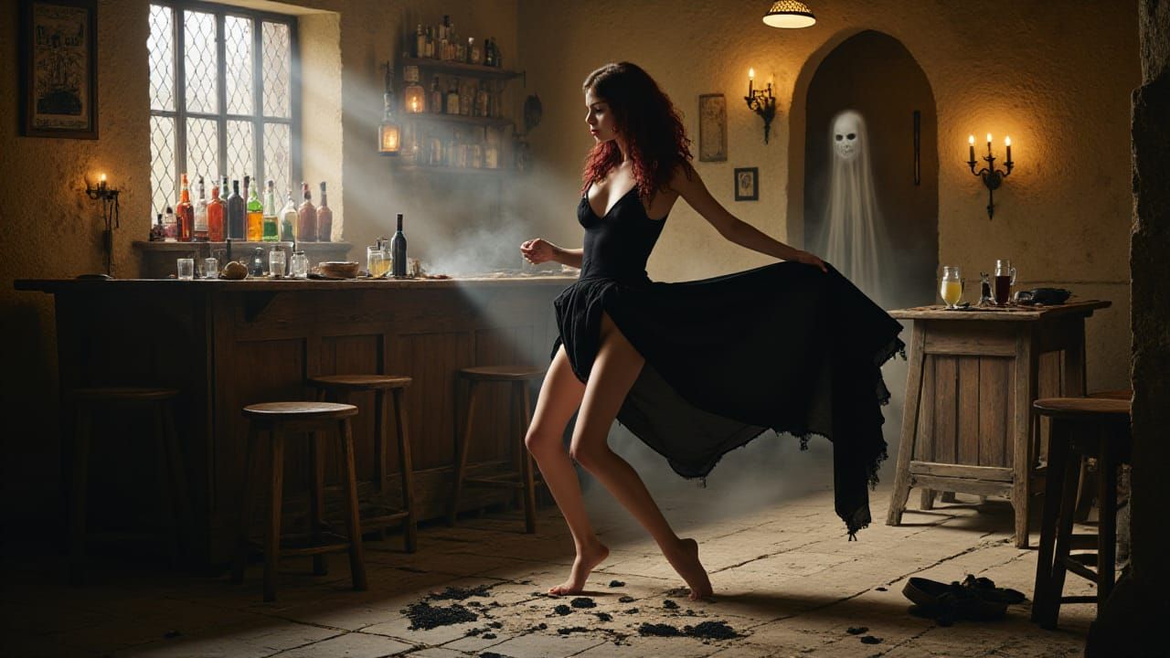 Haunted Taproom Visited by Ghosts