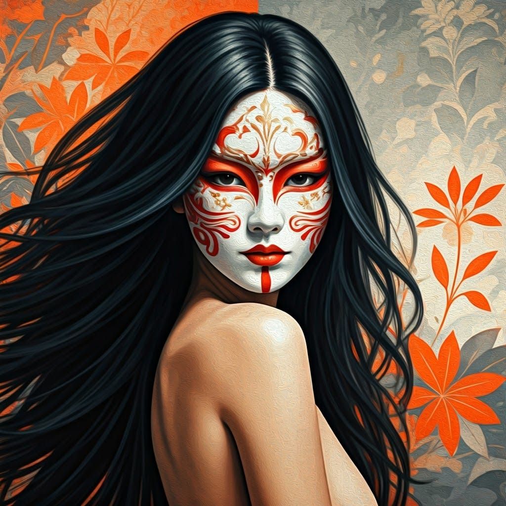 on vintage canvas. Old, scratched, rough, patchwork. Surreal  by @undefined