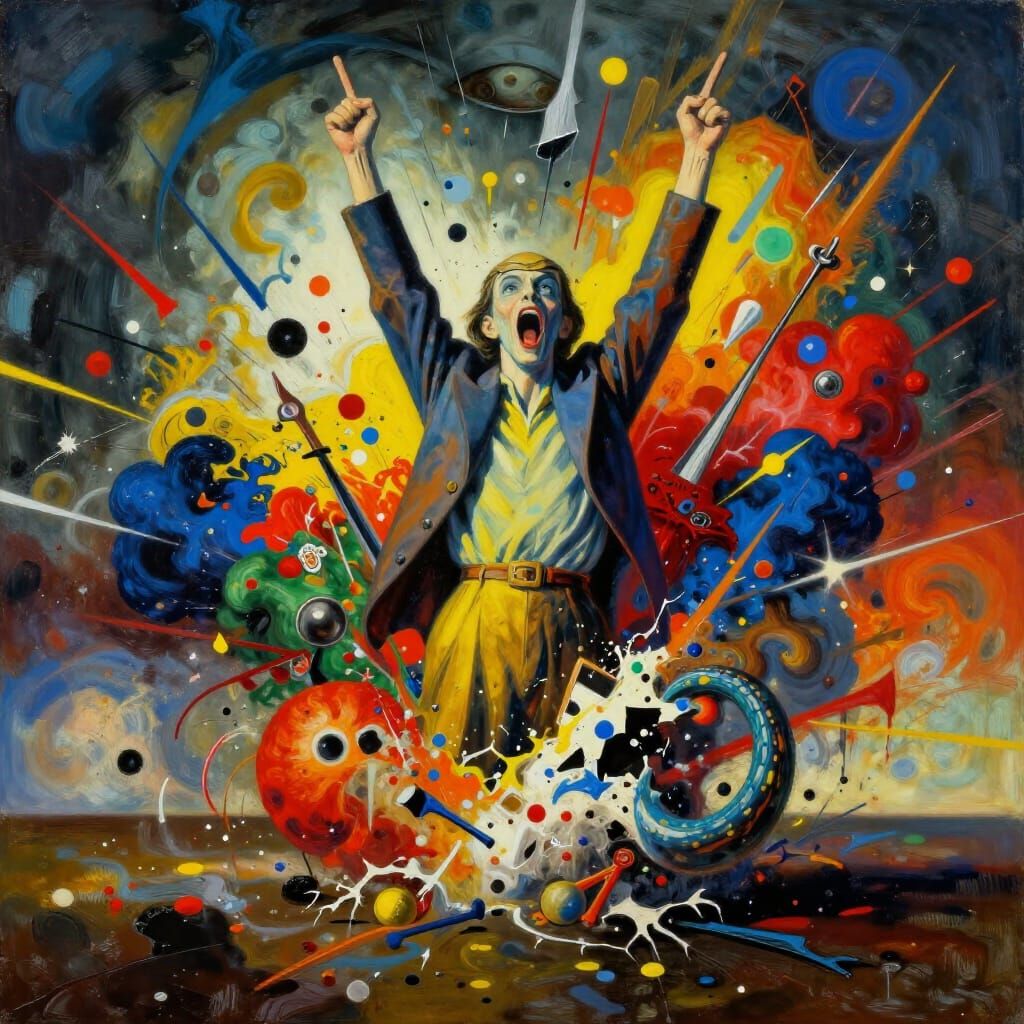 Vibrant Psychedelic Surrealism: Art Challenge Victory