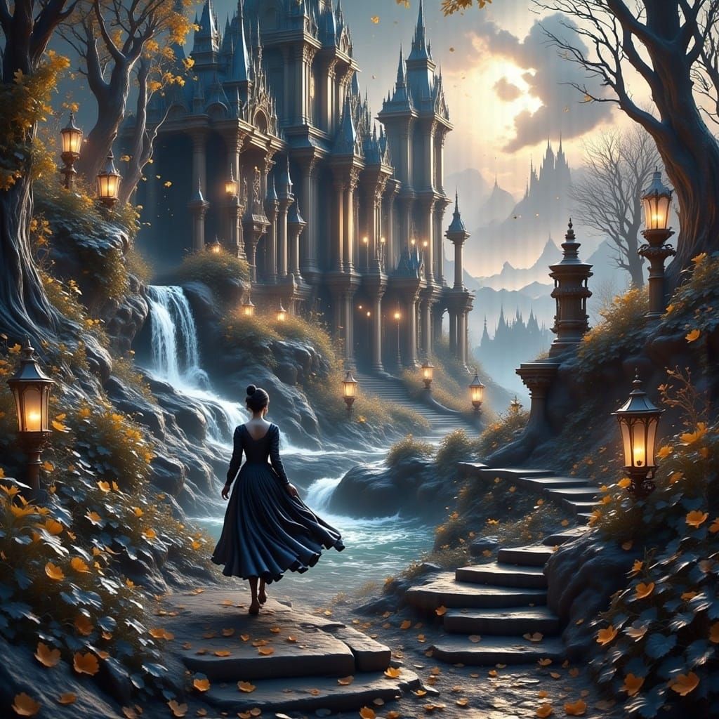 <lora:Amaliosin:1.0> There is a modern world where it still ...