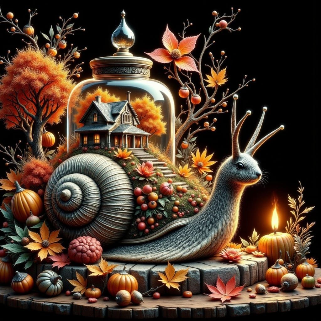 miniature autumn scene  by @Hennie