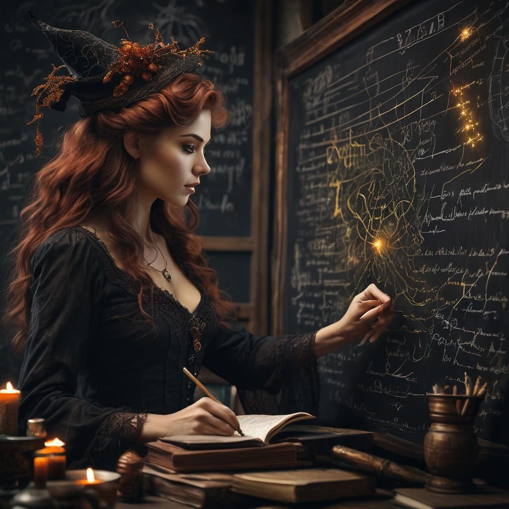 The new teacher is a witch!