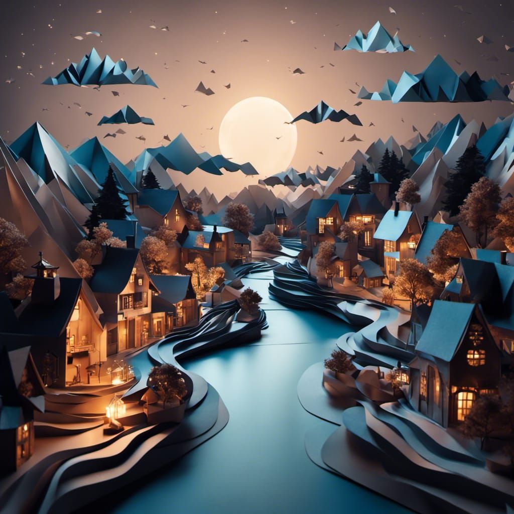 Quaint cosy Norwegian township of Olafbern