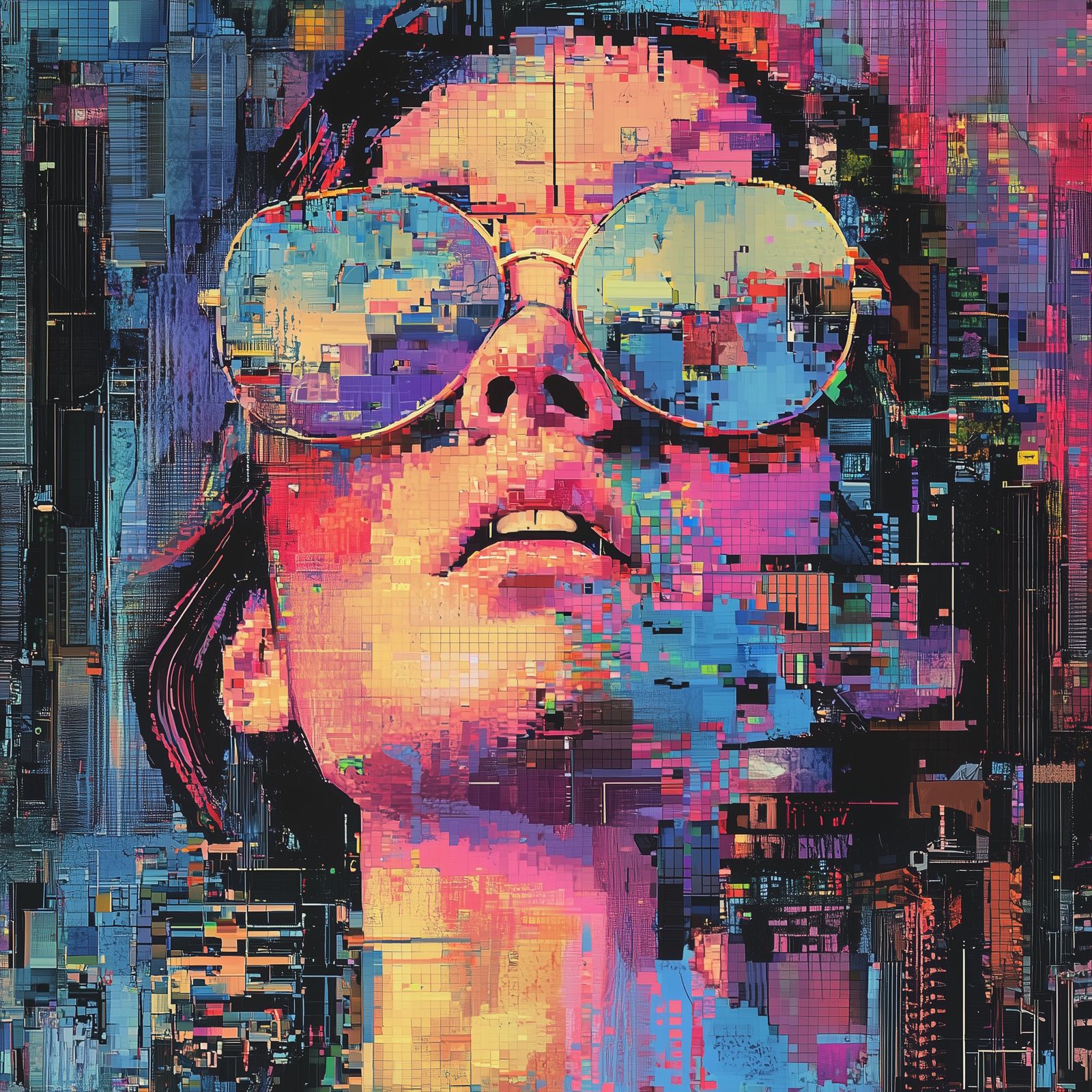 Mixed Media Meets Pixel Art