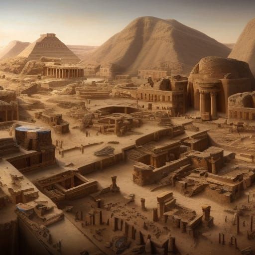 "The dig revealed a large number of valuable archaeological finds, such as jewellery, coloured pottery, scarab beetle amulets and mud bricks...