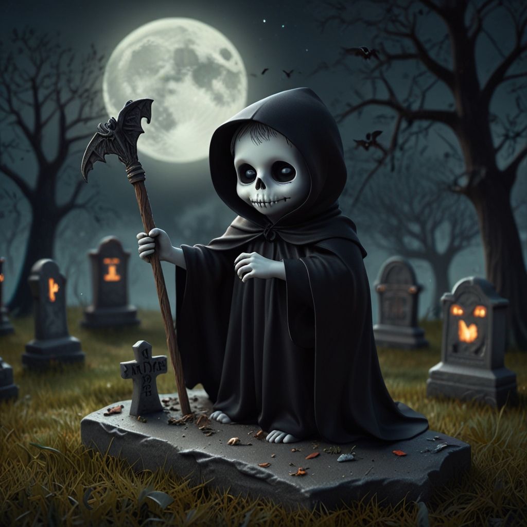 Grim Reaper as a child