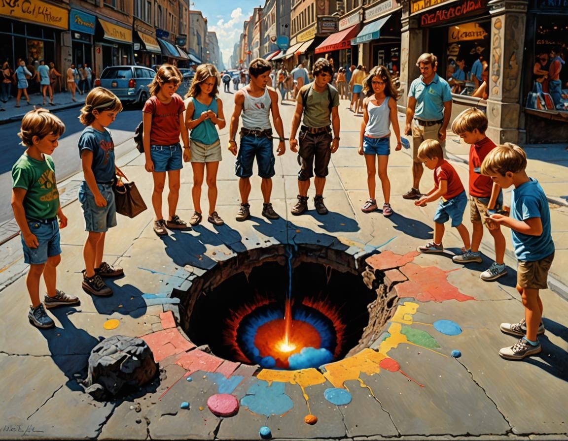 Chalk Art: The Gateway  by @Sonny Denbow