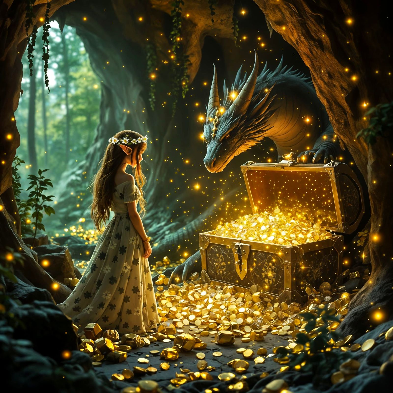 Treasure Keeper and His Best Friend  by @Lina Poe