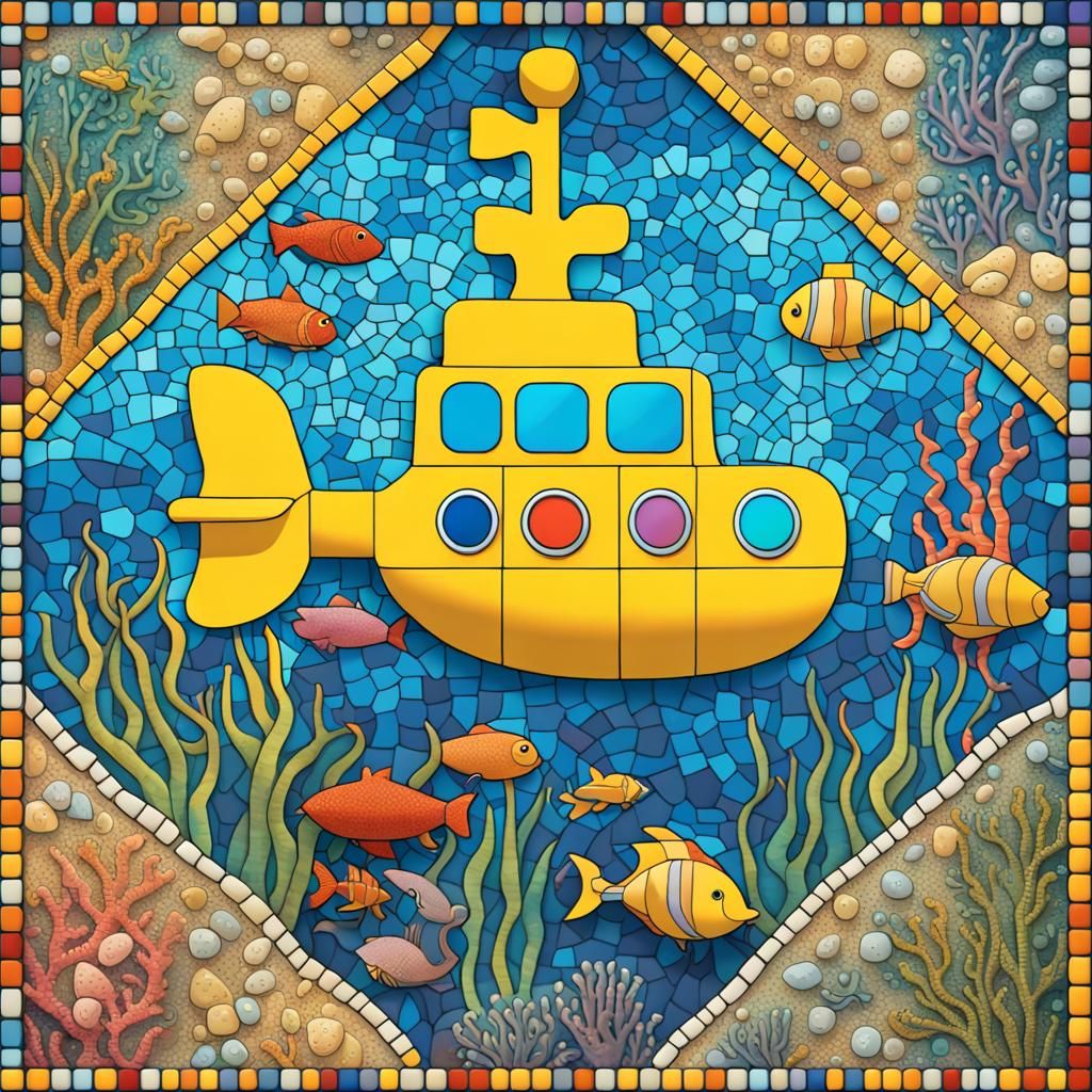 Mosaic Melody Beneath the Waves