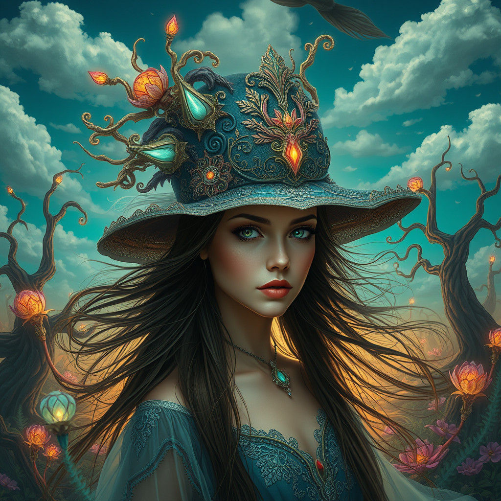 woman with hat  by @Drupe Grodich