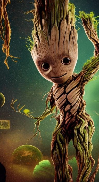 I Am Groot - Ai Generated Artwork - Nightcafe Creator