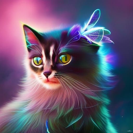 Cute cat - AI Generated Artwork - NightCafe Creator