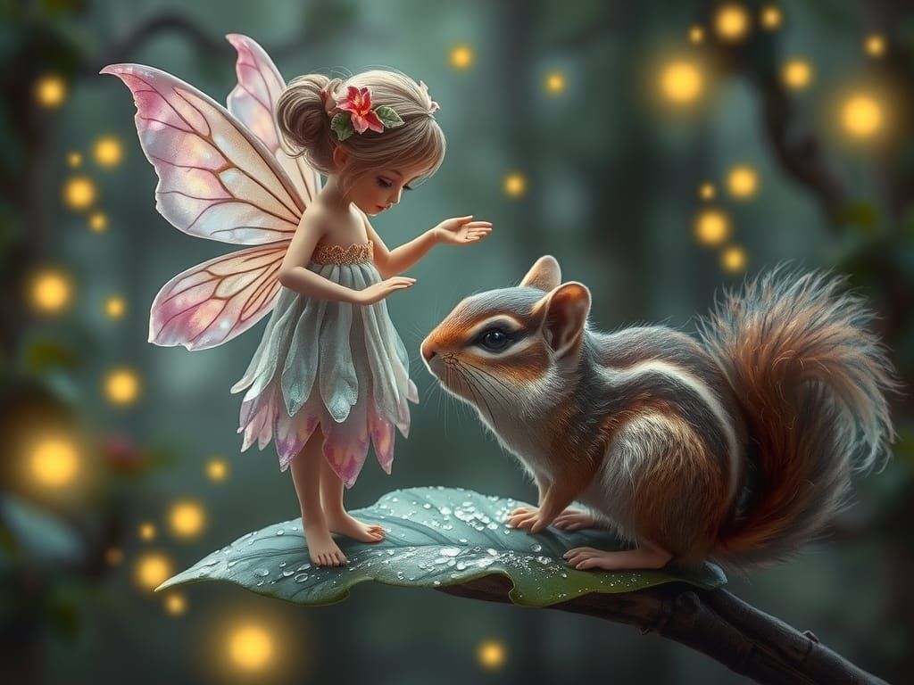 Forest fairy and her friend  by @John from Youngstown