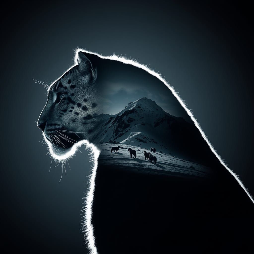 Snow Leopard Dreams  by @kirkb1693