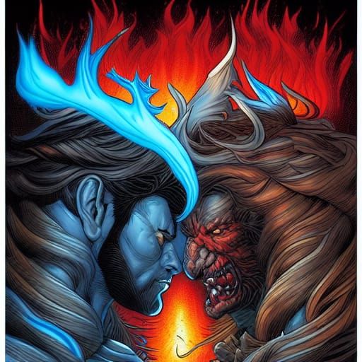 fight of fire and ice