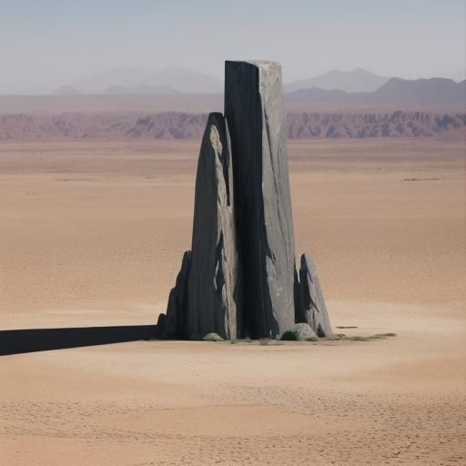 monolith in the desert