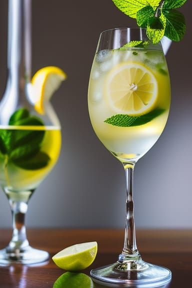 Yummy mint lemonade!