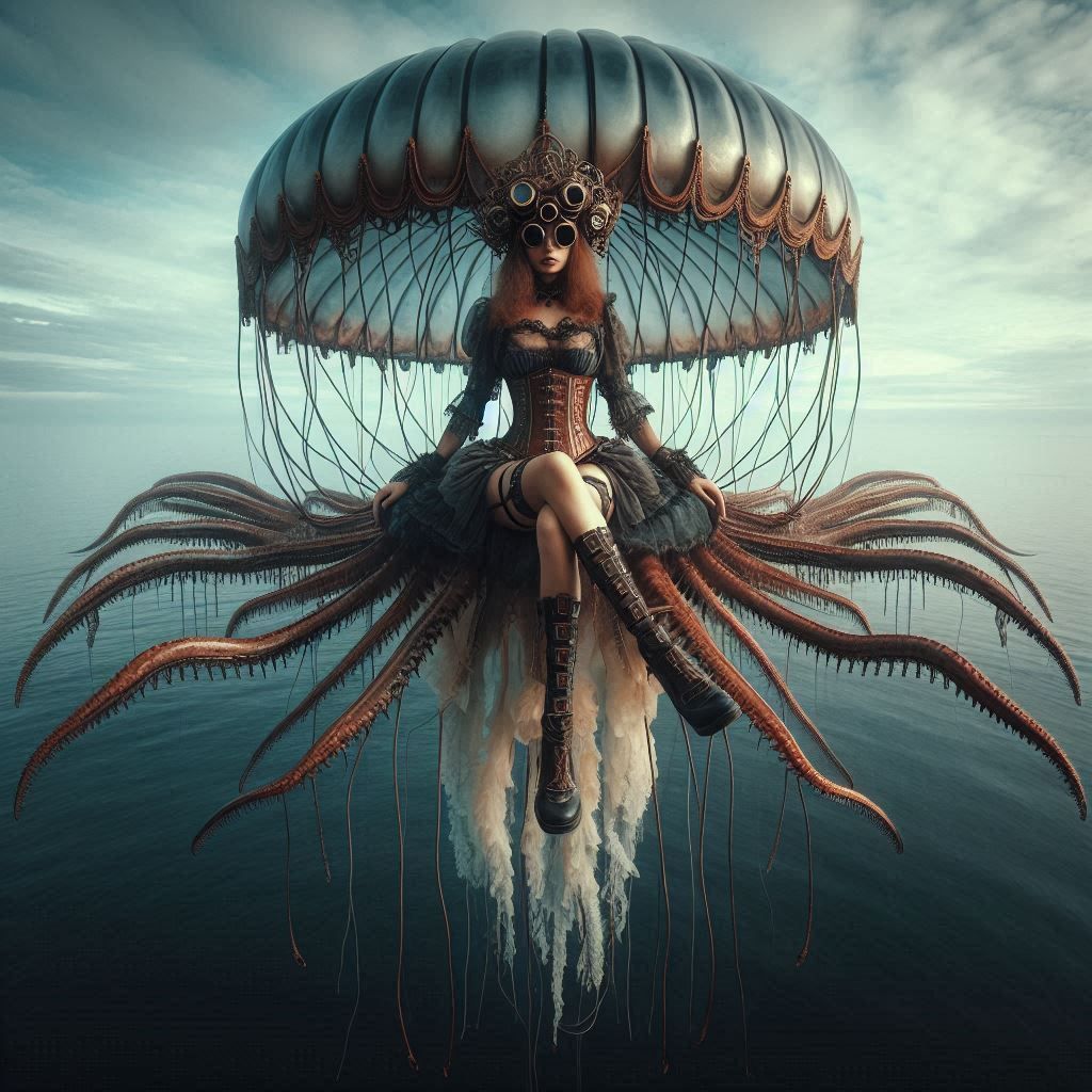 Steampunk jellyfish