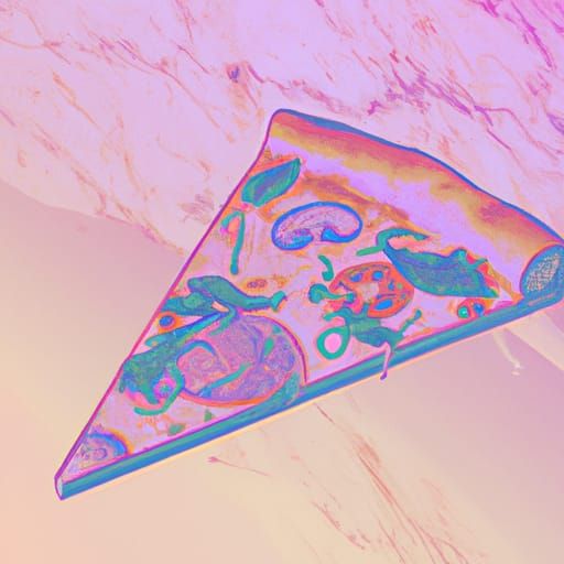 Crystal pizza 🍕 glass pizza slice 🍕 low opacity, white col...