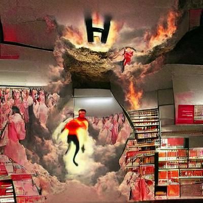 Man escapes from heaven into hell