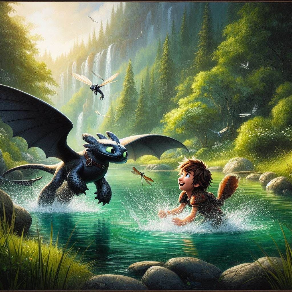 Hiccup and Toothless