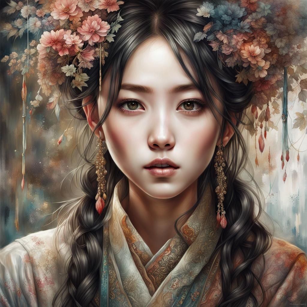 Beautiful Korean Girl - AI Generated Artwork - NightCafe Creator