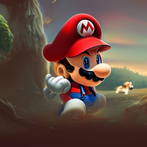 Tiny Mario - AI Generated Artwork - NightCafe Creator