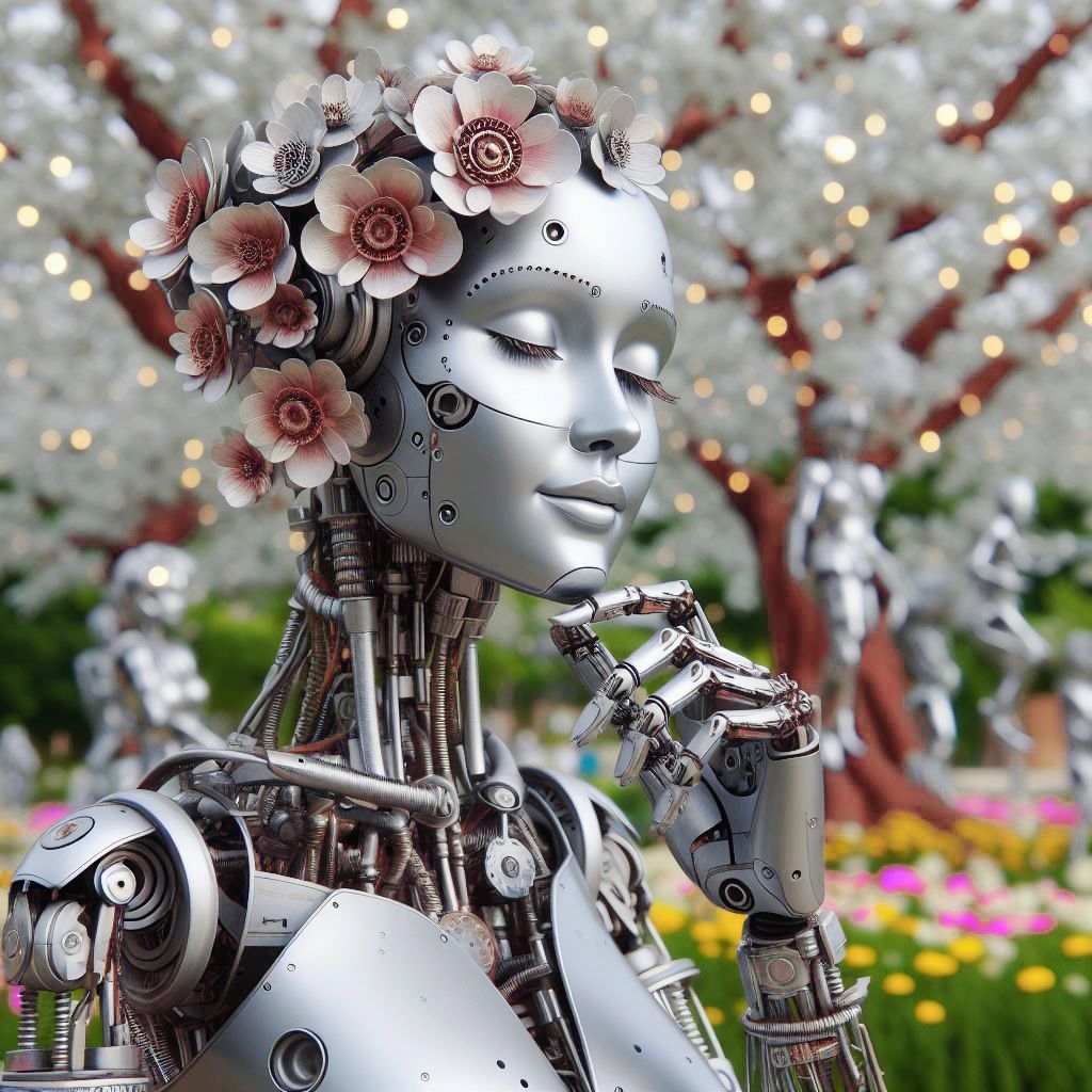 Robots also have springtime...