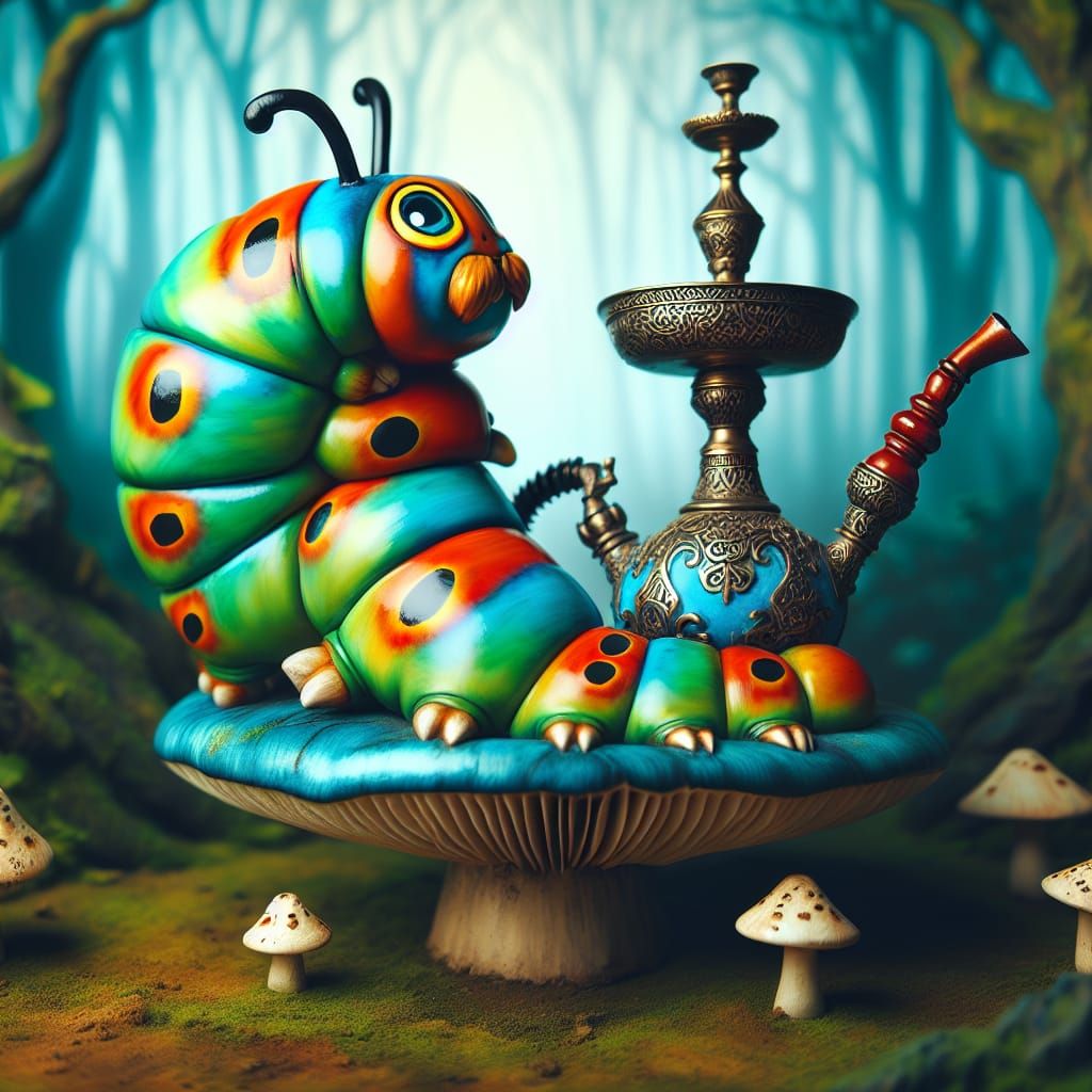 The Caterpillar's Dream - AI Generated Artwork - NightCafe Creator