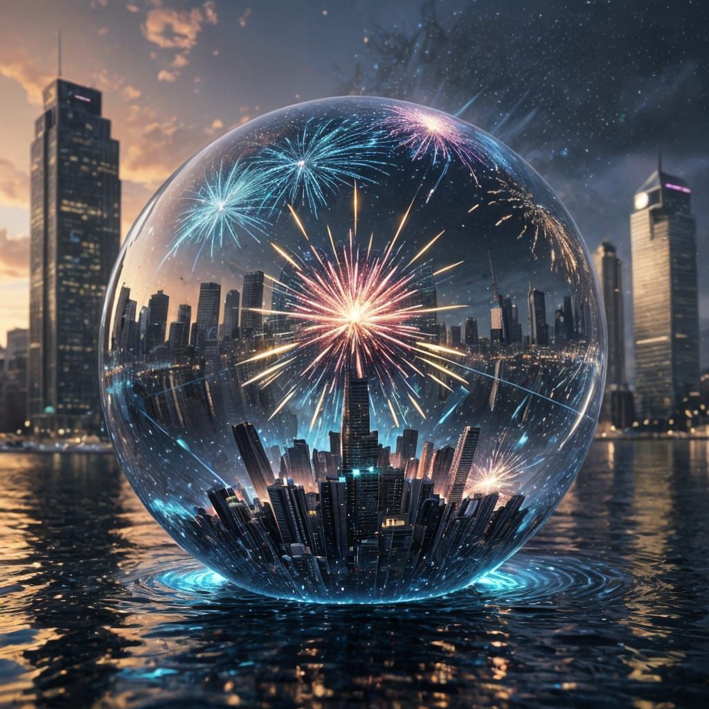 I predict the Future in the Light of Fireworks  by @CrystalAnimal