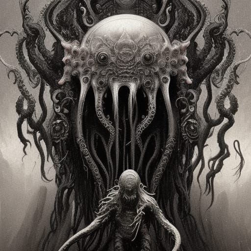 Lovecraftian Horror - AI Generated Artwork - NightCafe Creator