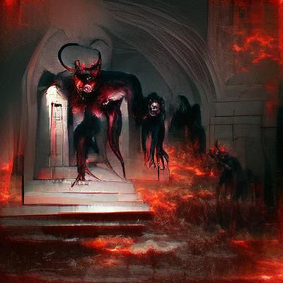 Demons offer open arms to the Gates of Hell