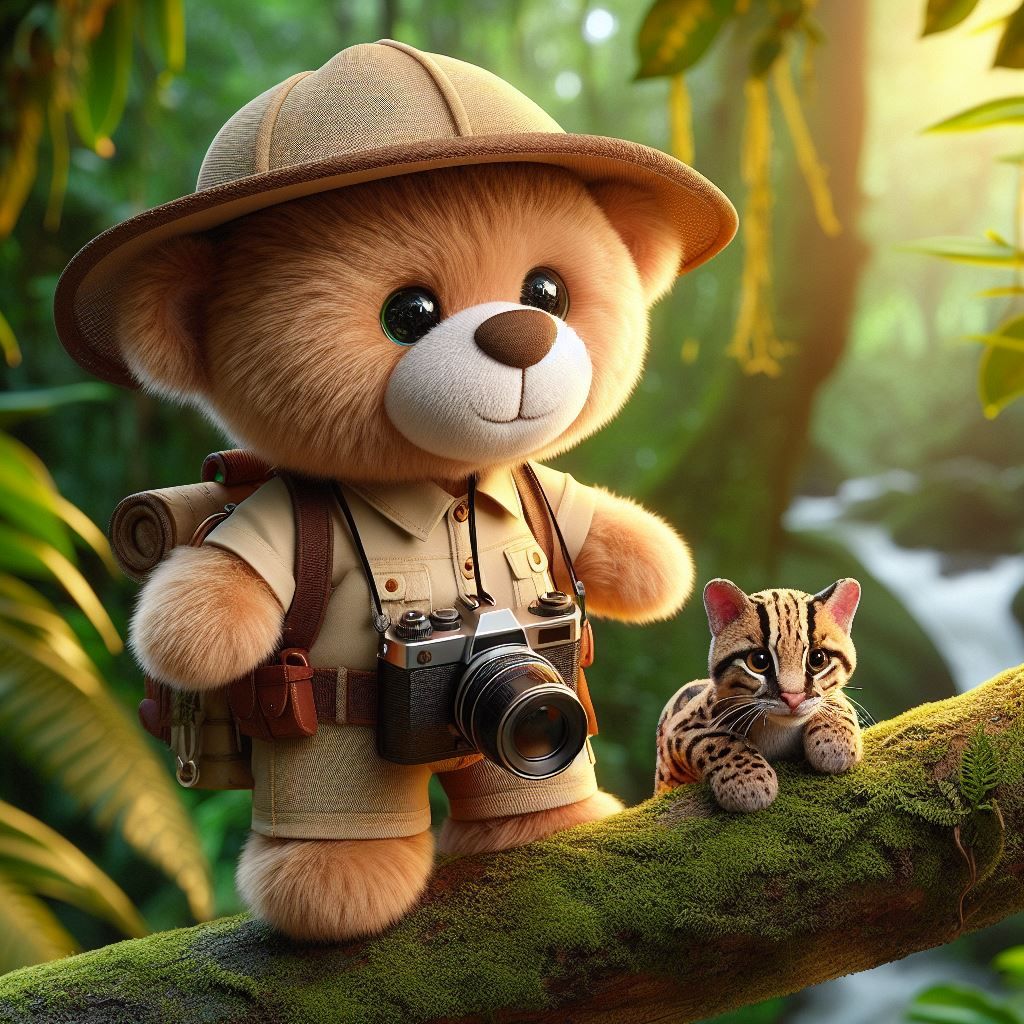 During his voyages in the deep jungle, explorer Teddy has me...