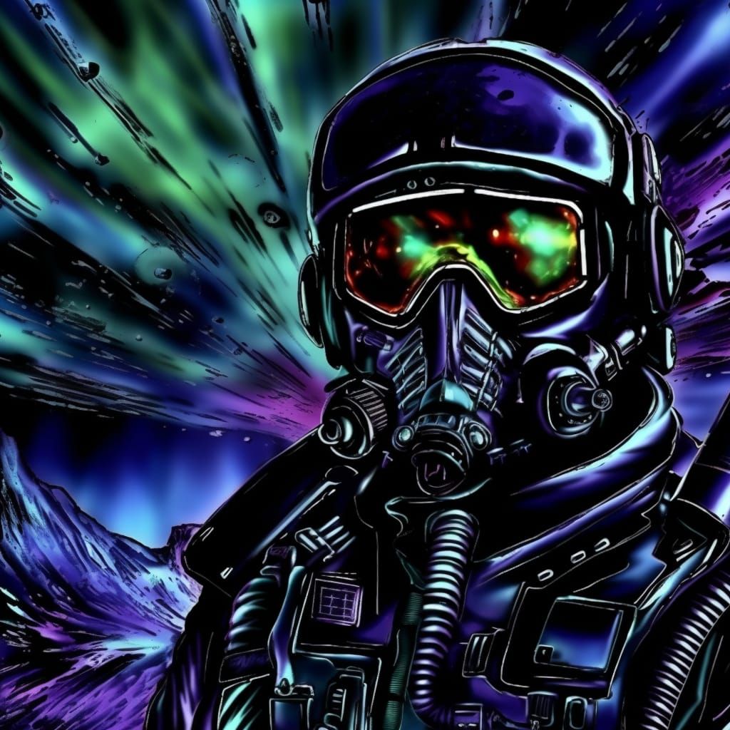 1990's style sci-fi movie scene. Grainy VHS quality, random glitches in Vaporware.