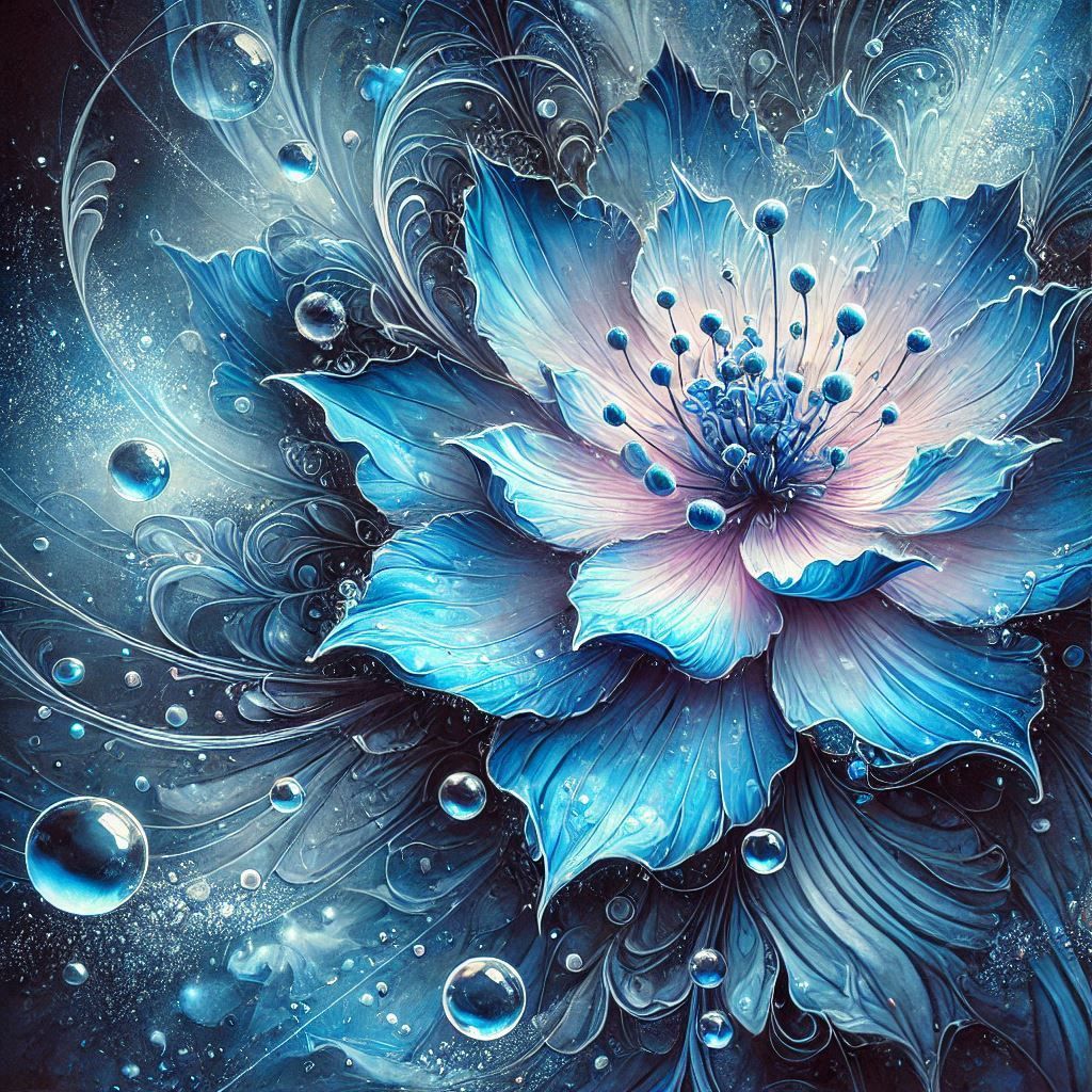Blue as a Flower  by @Stare