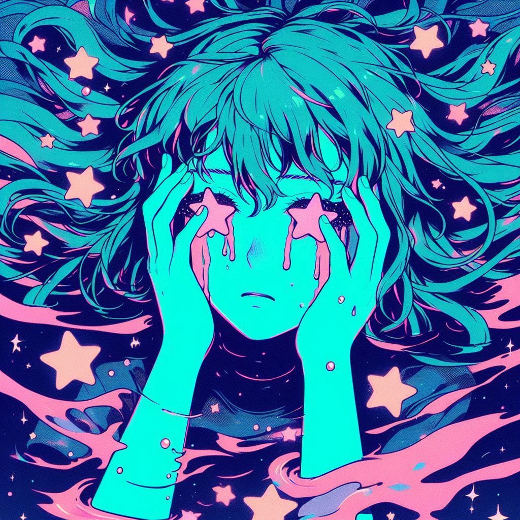 "Bluish Shooting Star"