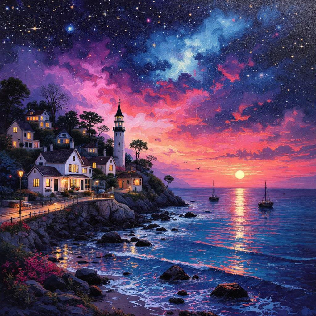 Starry Night Twilight  by @Pylonkin