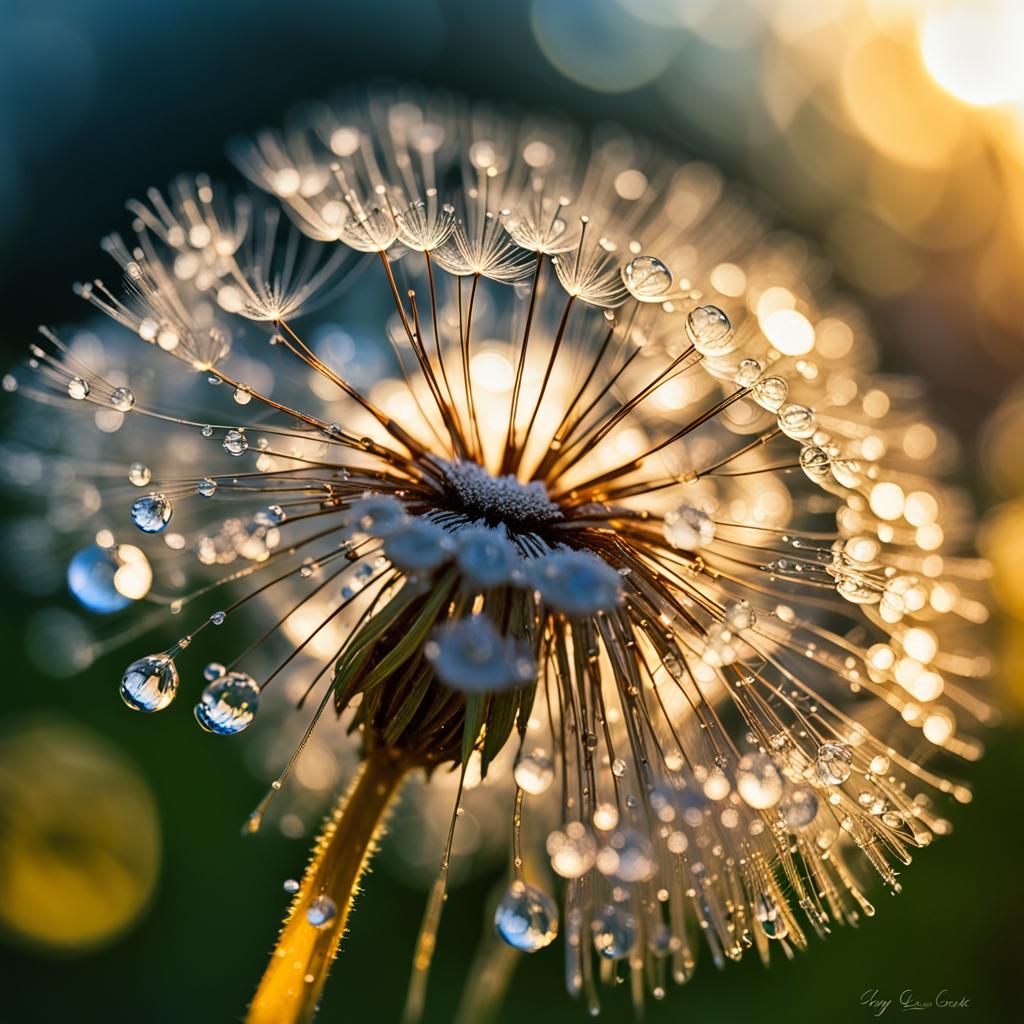 Glistening Dandelion  by @sasha