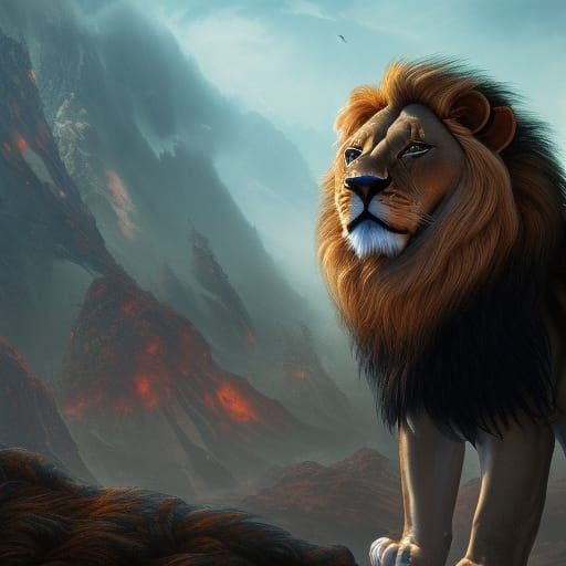 majestic lion