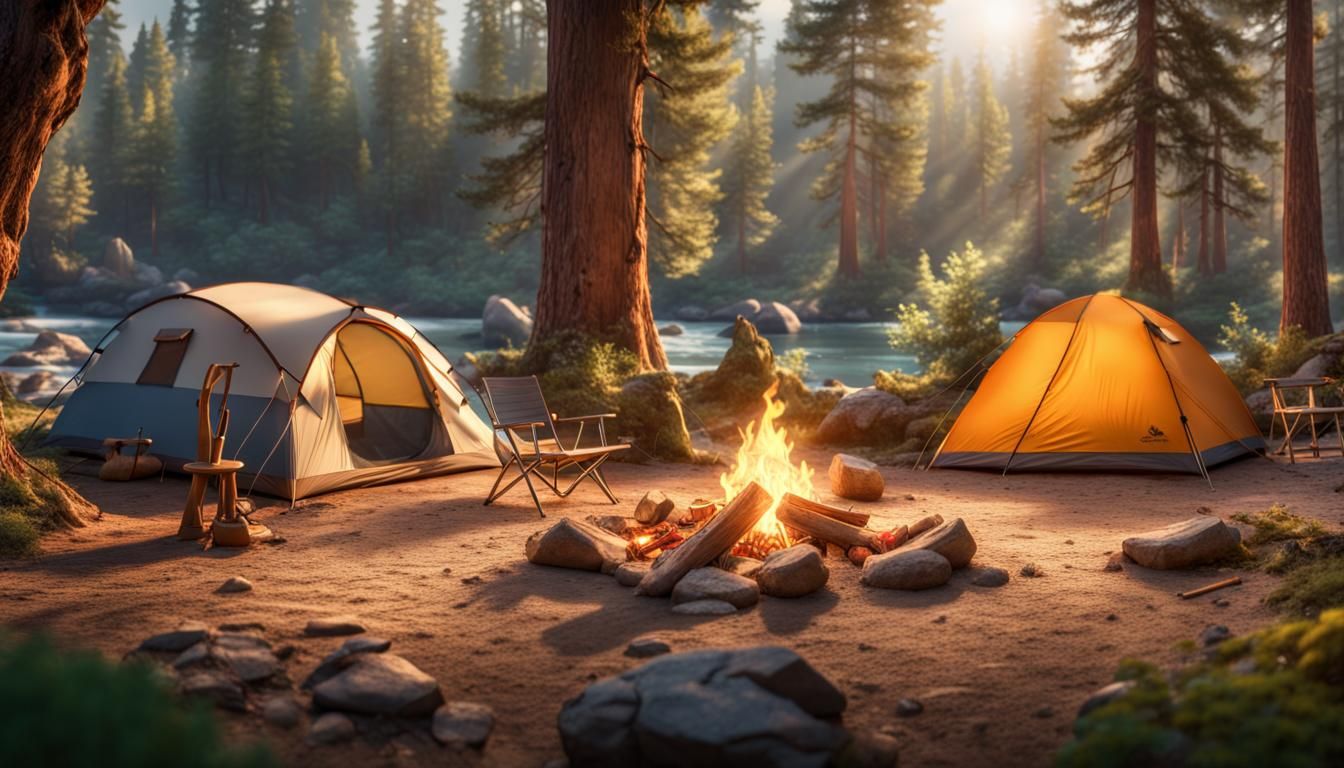 The perfect camping spot. - AI Generated Artwork - NightCafe Creator