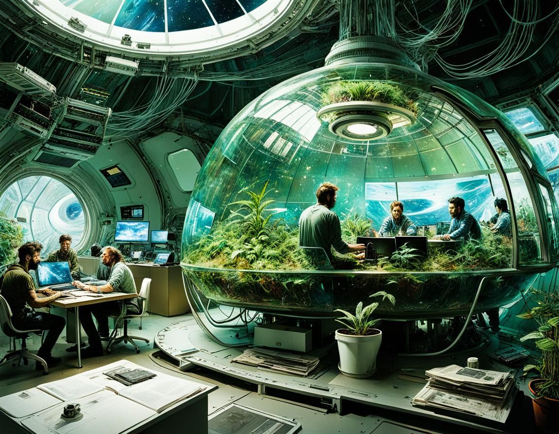 Life in a spaceship   by @Blairo08