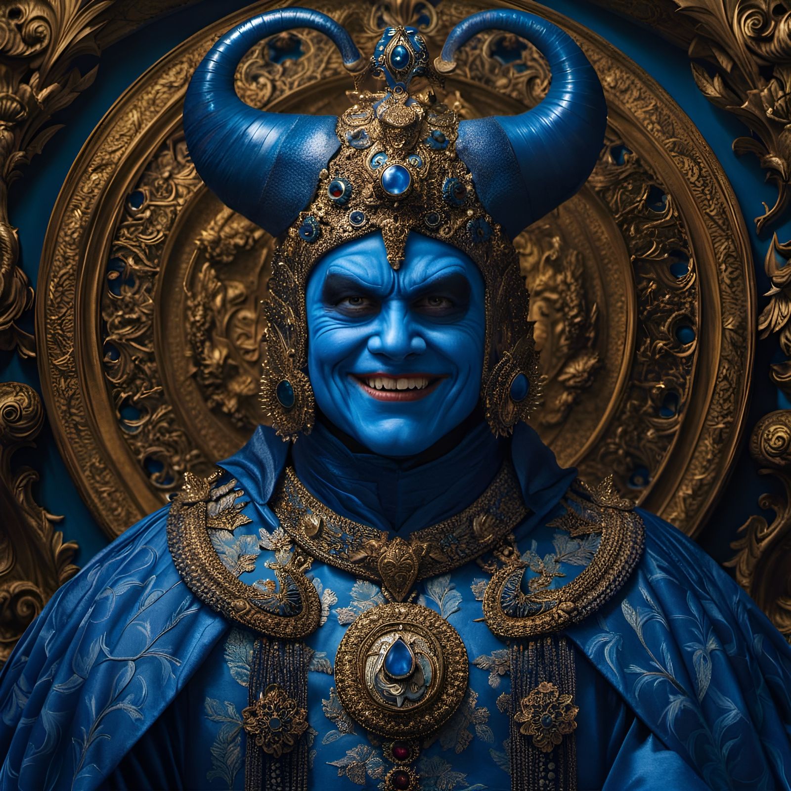 Blue Devil - AI Generated Artwork - NightCafe Creator