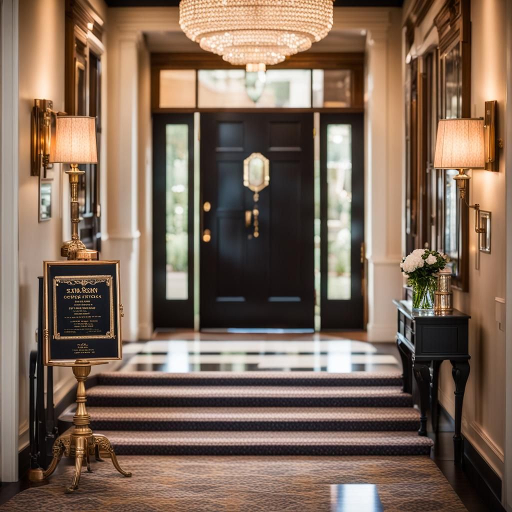The entryway to a 1920's glamorous speak easy