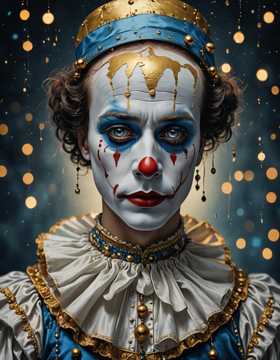 Pierrot: Tears of a Clown in 3D Art