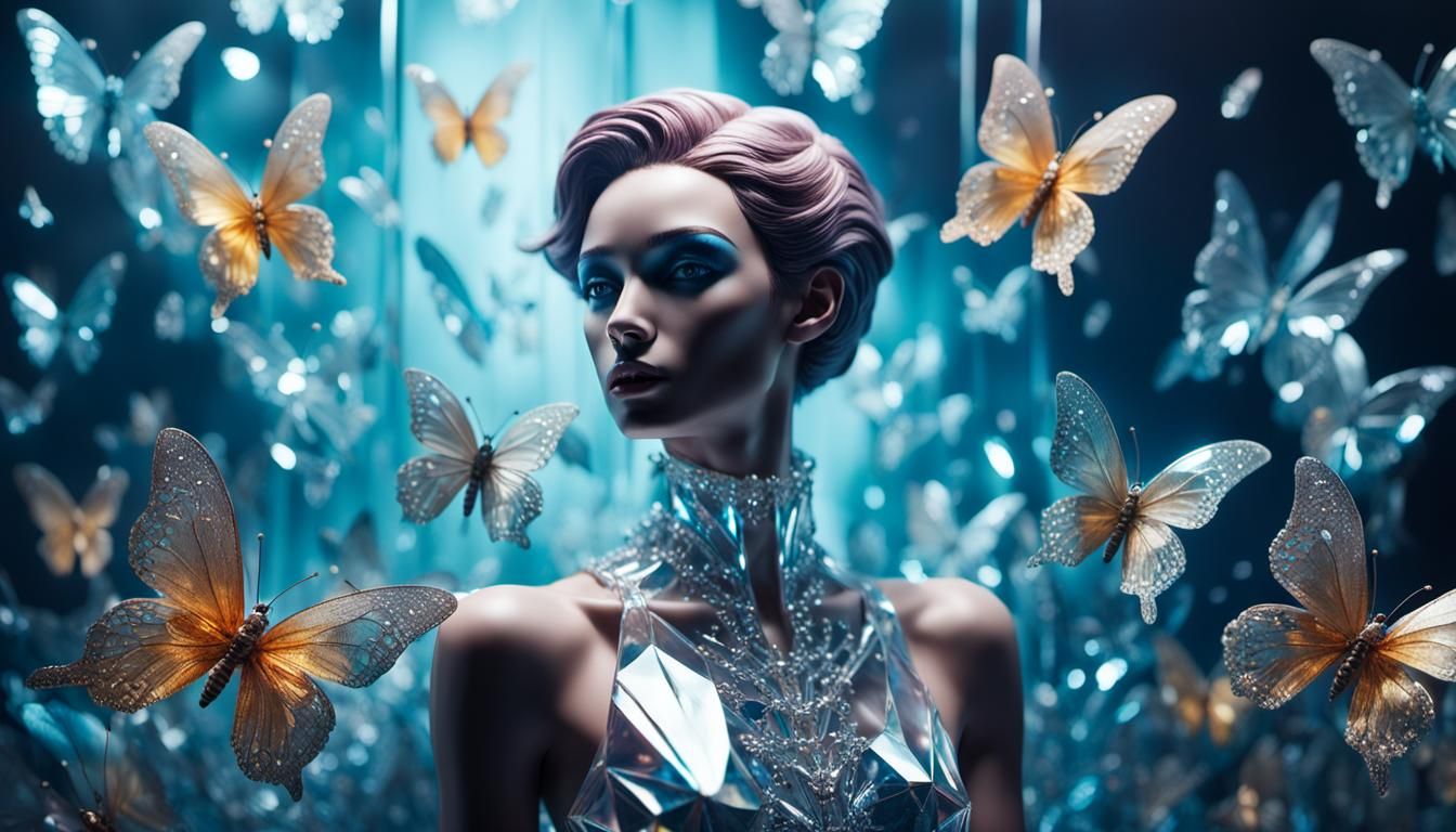 The crystal dress  by @MilaCroft