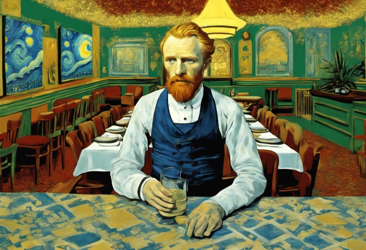 Van Gogh as a waiter