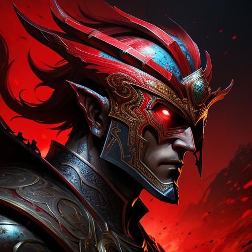 crimson God knight