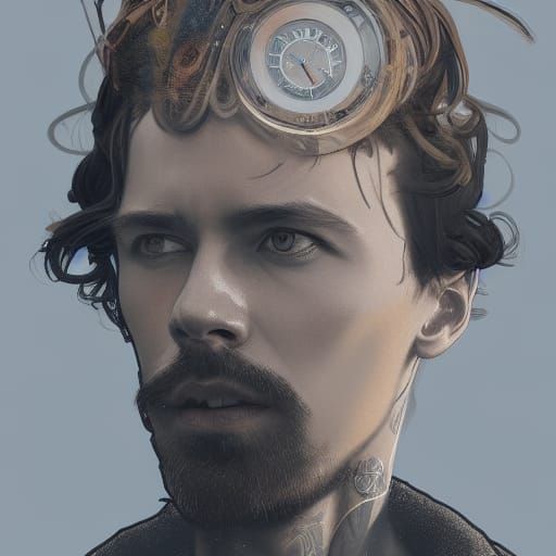 Skateboarder time traveller