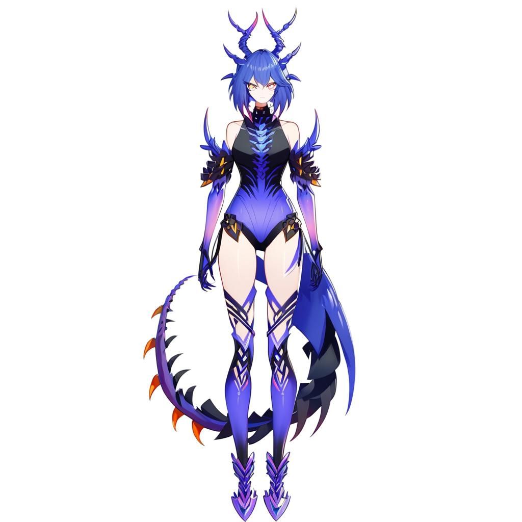 Light hot girl style monster girl character